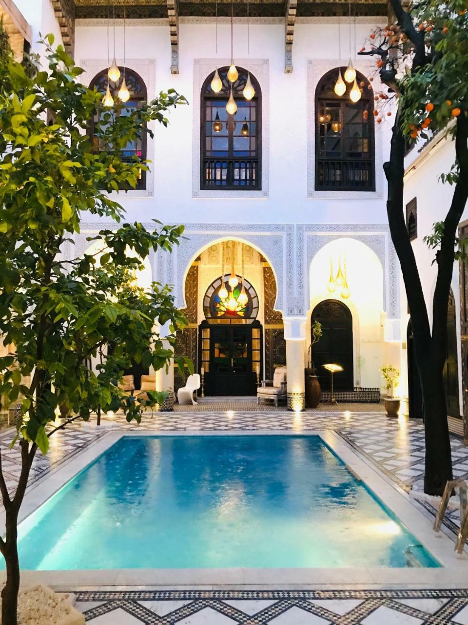 Riad Maison Bleue And Spa Fès Eksteriør bilde